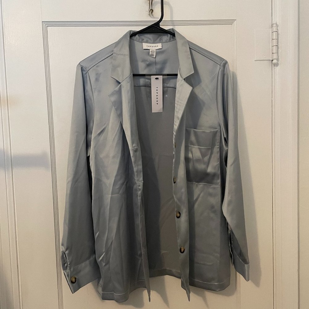Topshop Blue Shirt